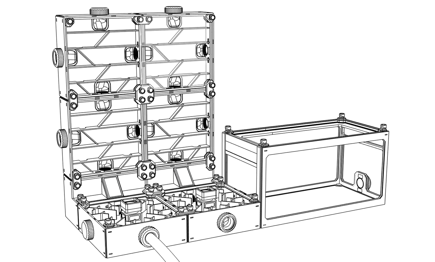 K2 Kubos 90‑Grad Modul‑Verbinder