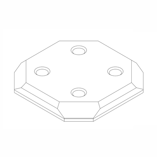K2  4‑Loch‑Verbinderplatte – Quad Hub